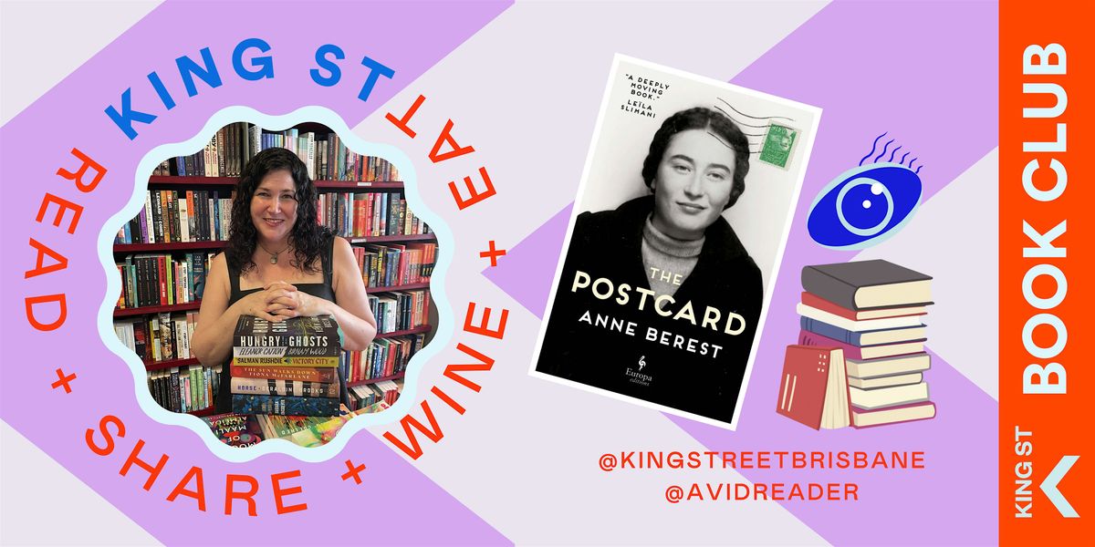 King St Book Club July: The Postcard - Book + Conversation + Wine + Eats