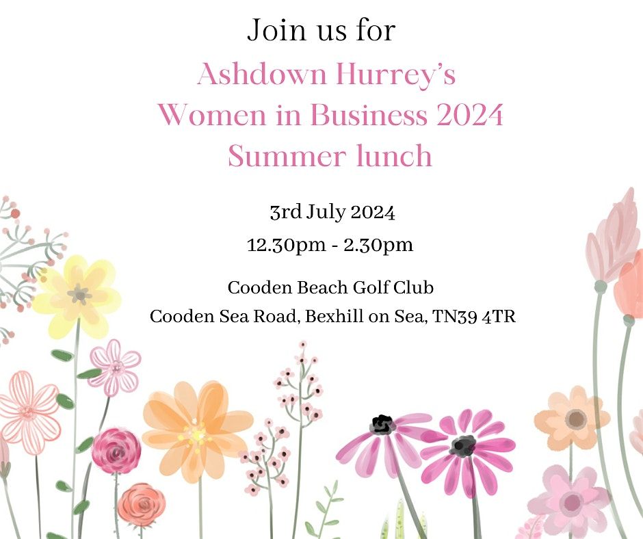 Ashdown Hurrey's Summer 2024 Women In Business Networking Lunch