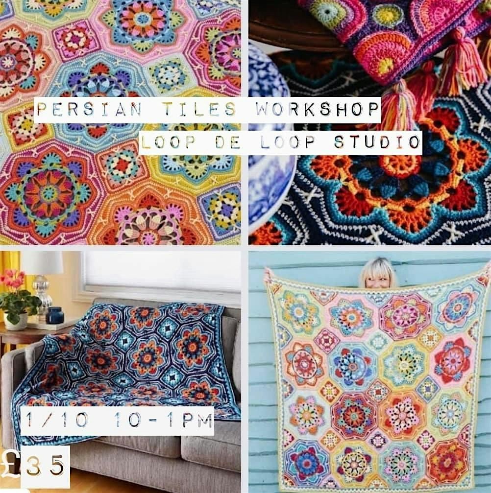 Beginner plus Persian tiles Crochet blanket Course