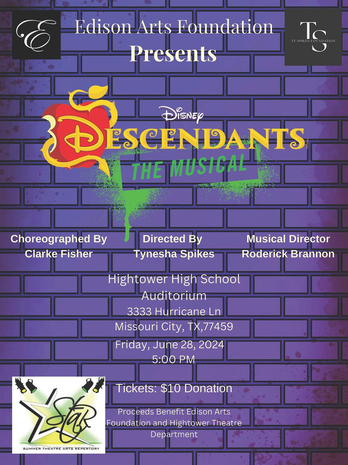 S.T.A.R. Summer Theatre Arts Repertory presents Descendants The Musical