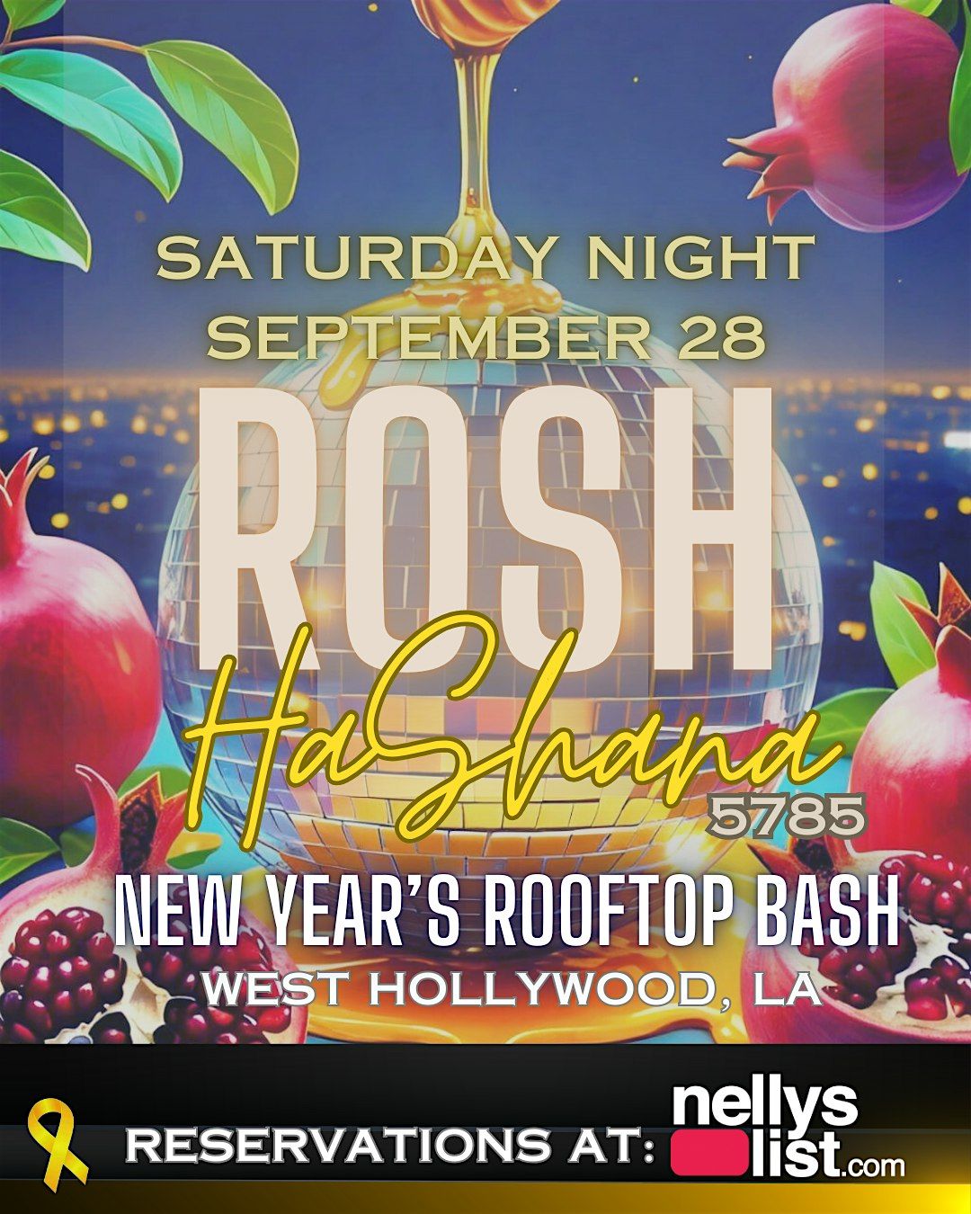 ROSH HA'SHANA NEW YEAR'S ROOFTOP PARTY - LOS ANGELES