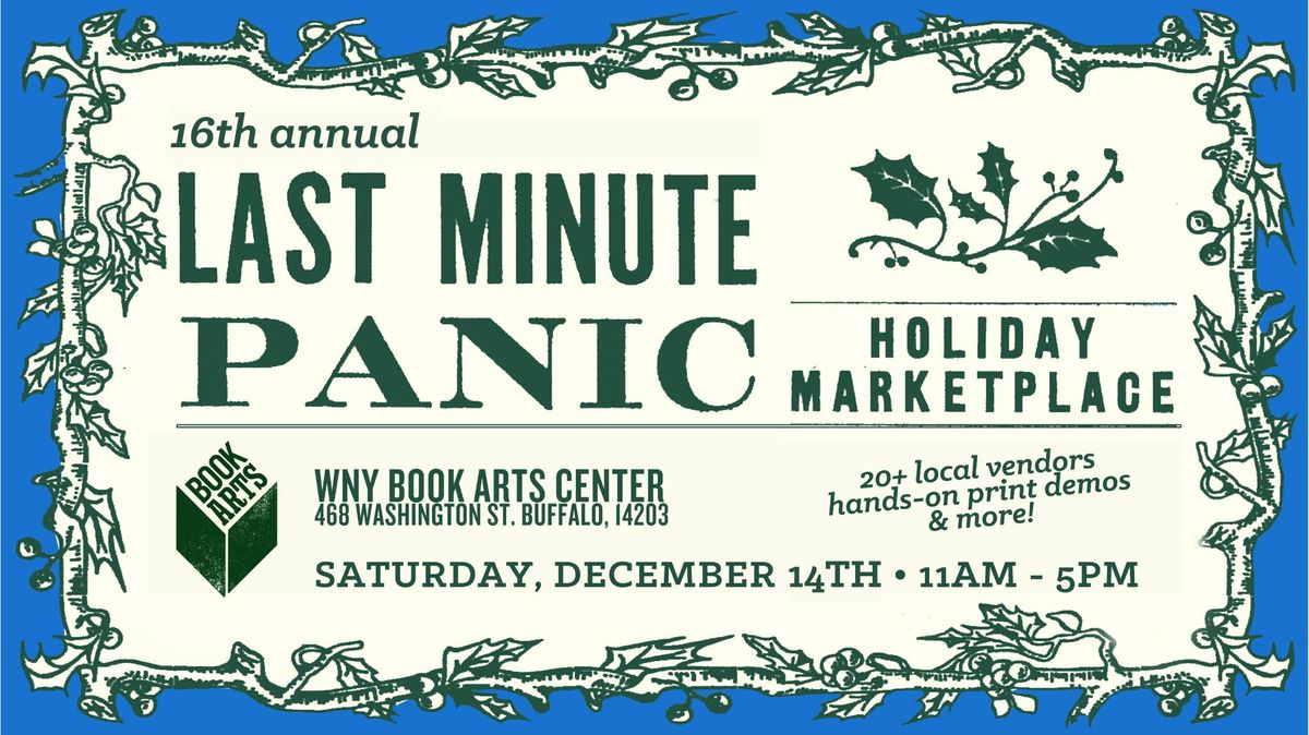 16th Annual Last Minute Panic Sale, 2024