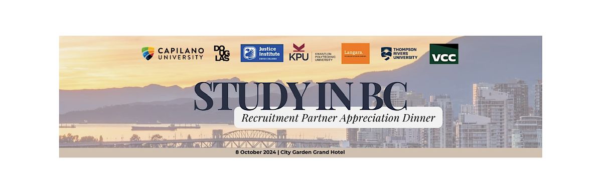 Study in BC - Recruitment Partner Appreciation Dinner