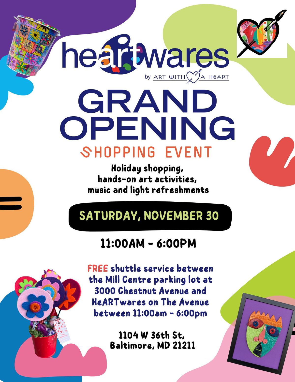 HeARTwares by Art with a Heart Grand Opening 