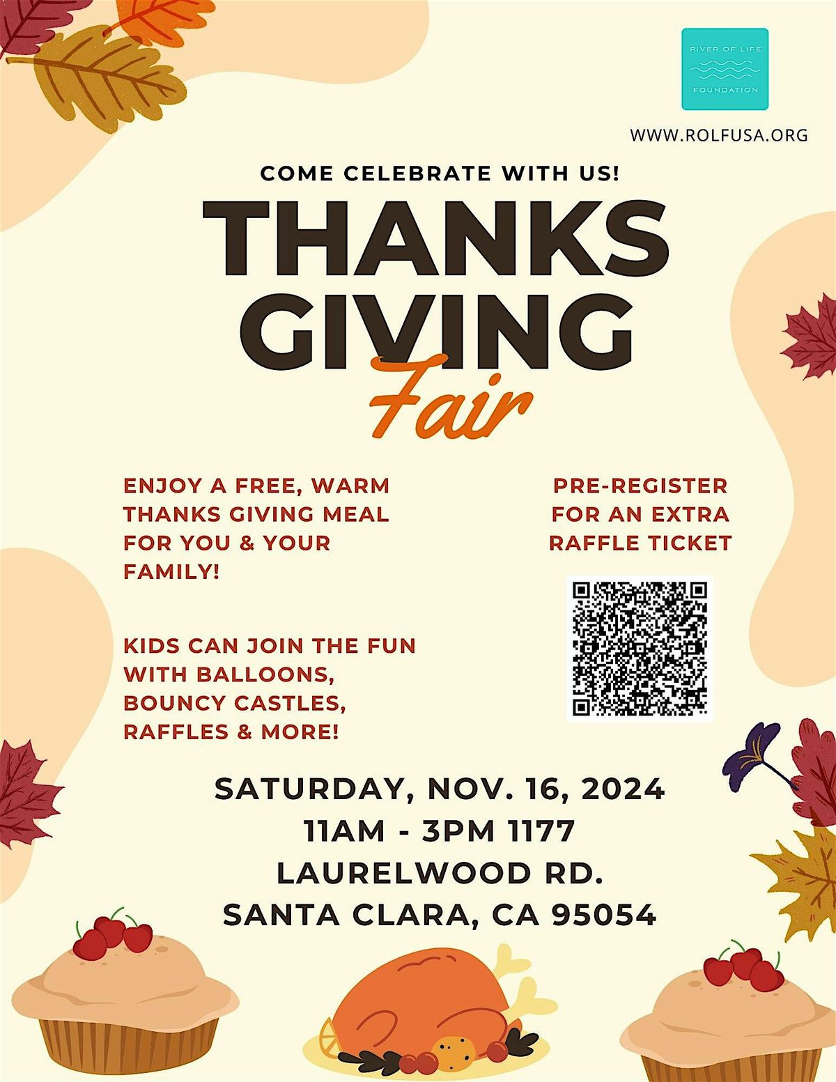 Thanks Giving Fair: FREE Family Event with Food and Raffle