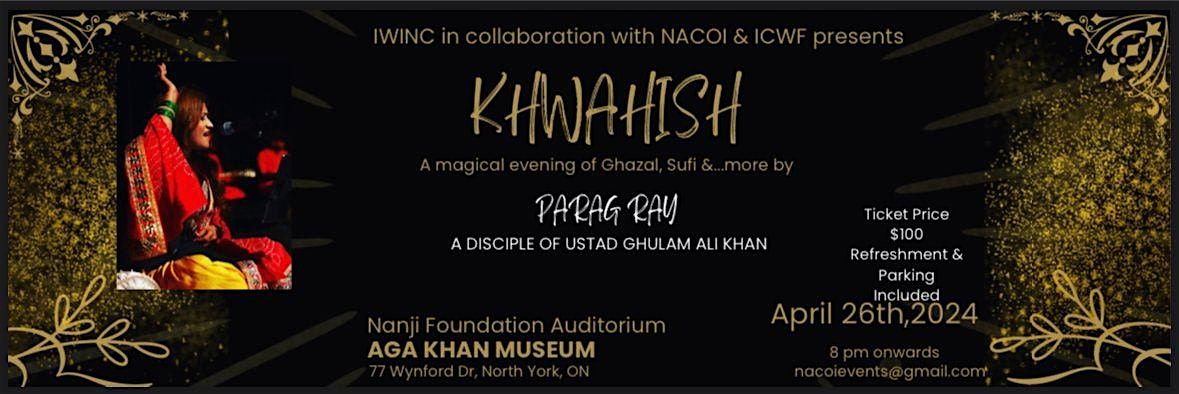 Khwahish- A captivating night featuring Indian classical, Ghazals and Sufi