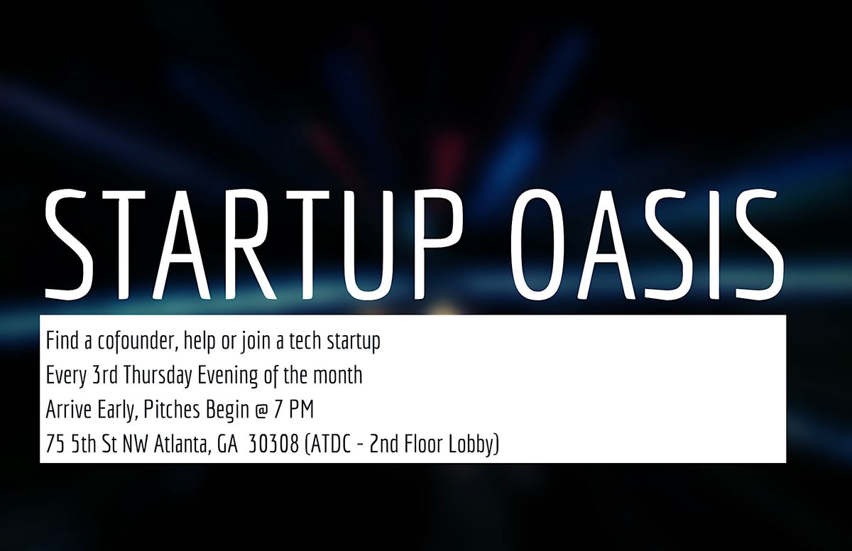 Pitch, Help, or Join a Tech Startup