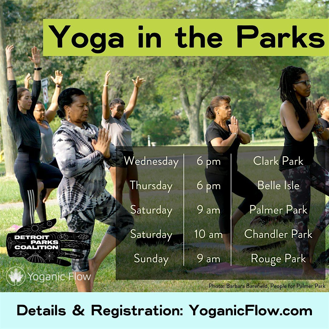 FREE Yoga at Eliza Howell Park in partnership with Detroit Parks Coalition