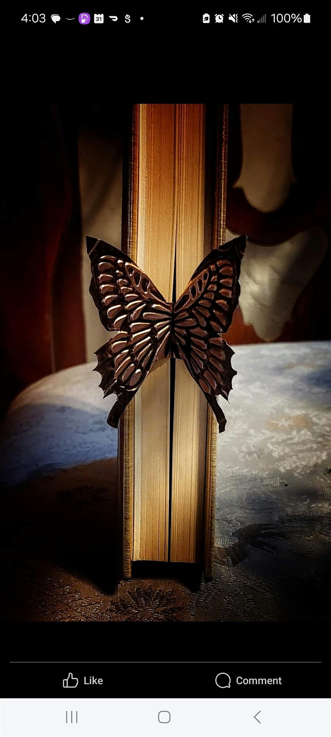 Copper Butterfly Bookmark workshop at The Vineyard at Hershey