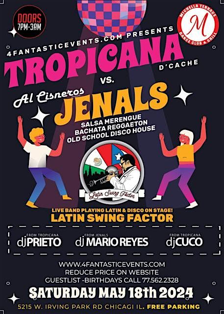 Tropicana vs Jenals Live Saturday: Latin Swing Factor on stage & more!