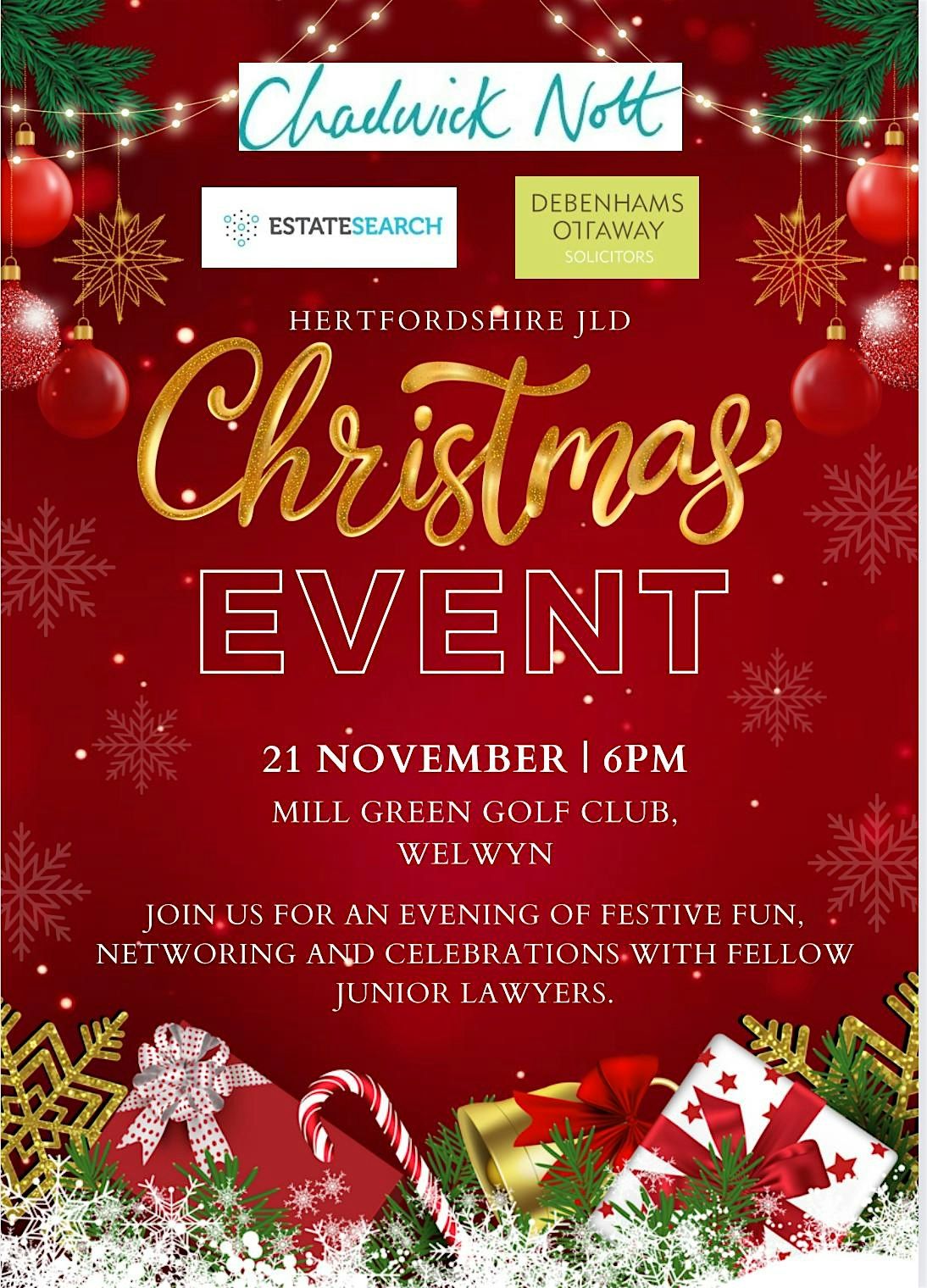 Hertfordshire Junior Lawyers Division Christmas Event