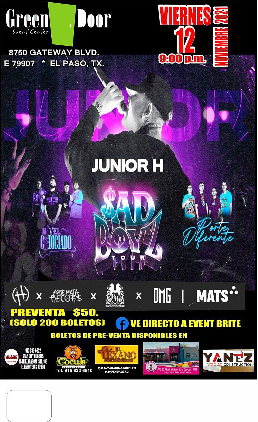 Junior H  Sad Boyz Tour en Green Door EP