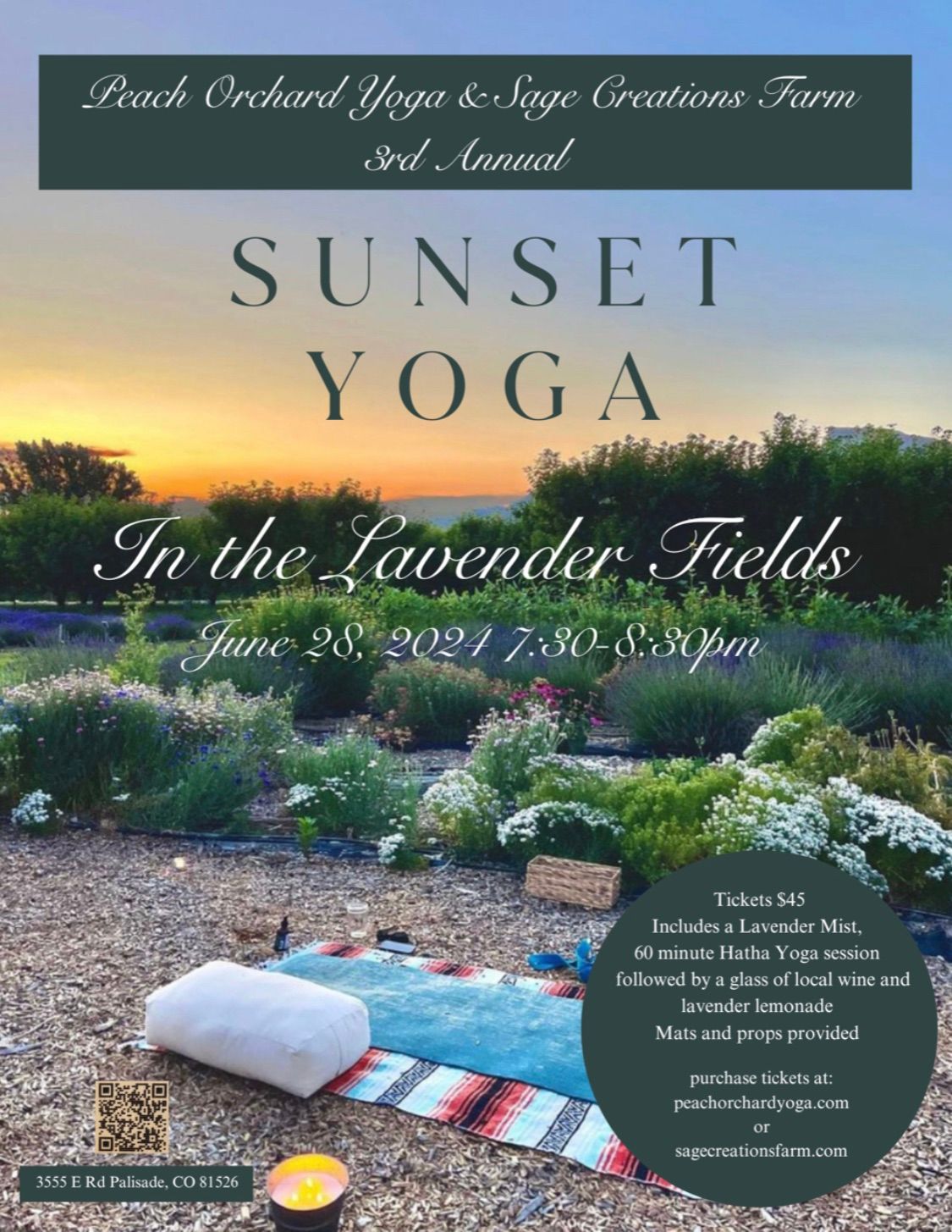 Sunset Yoga in the Lavender Fields \u201cSold Out\u201d