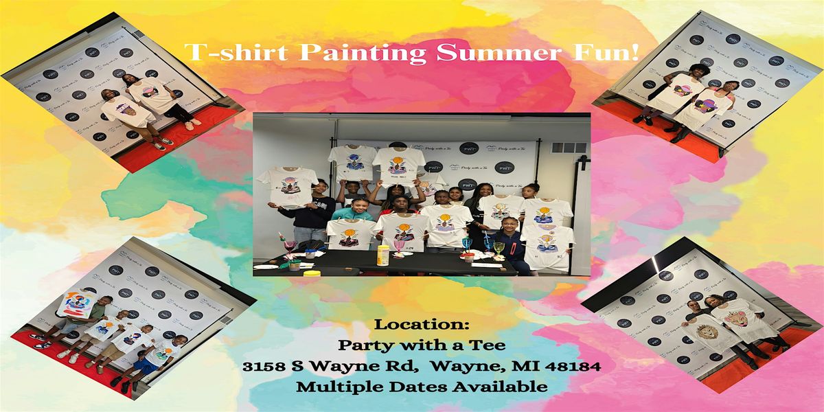 T-shirt Painting Summer Fun at Party with a Tee
