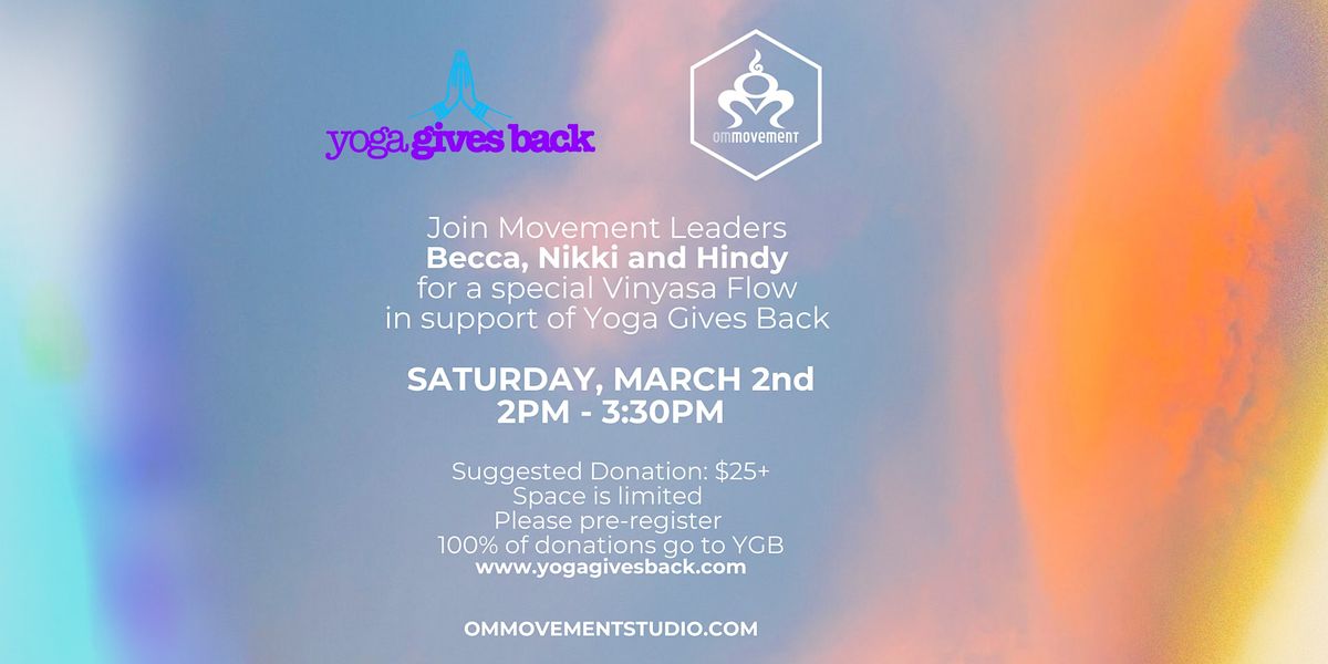 Yoga Gives Back Fundraiser