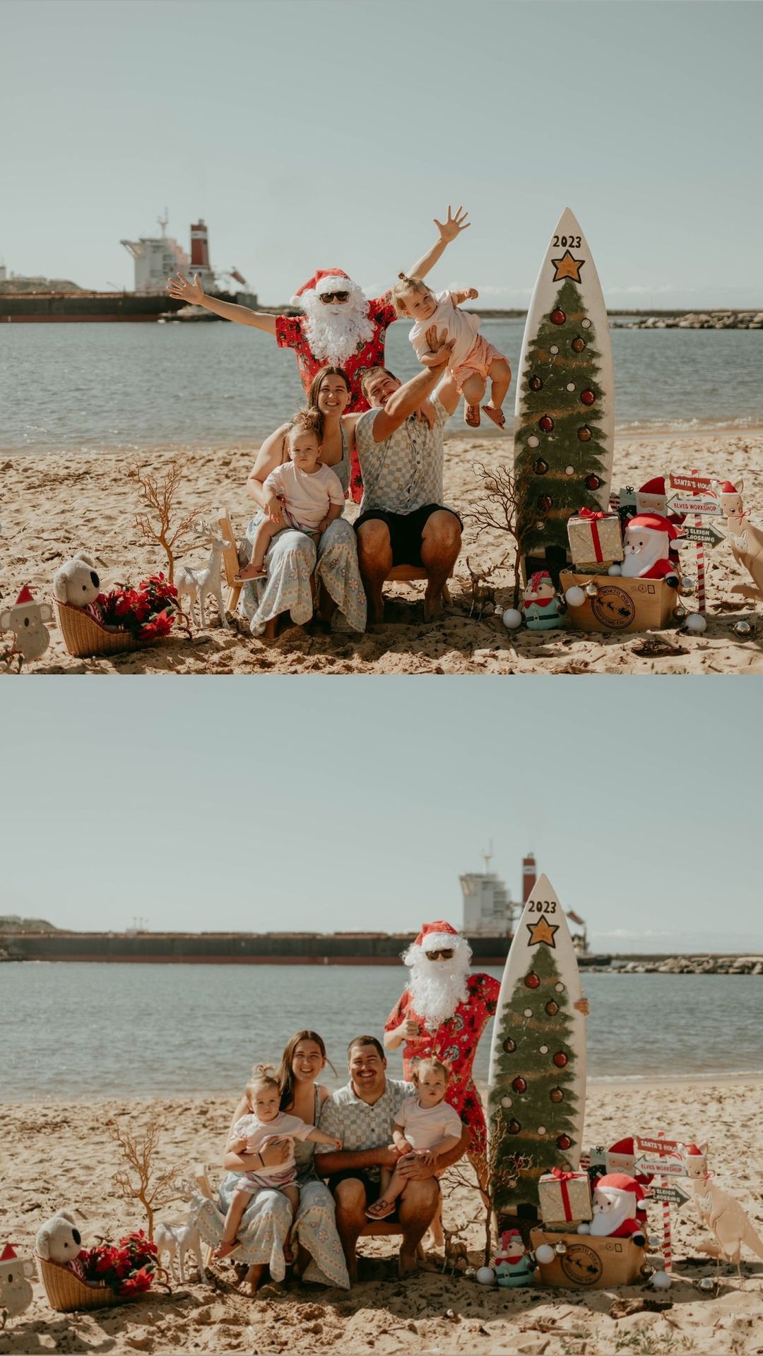 Stockton Beach Santa photos 2024 \ud83c\udf85\ud83c\udffc\u2728