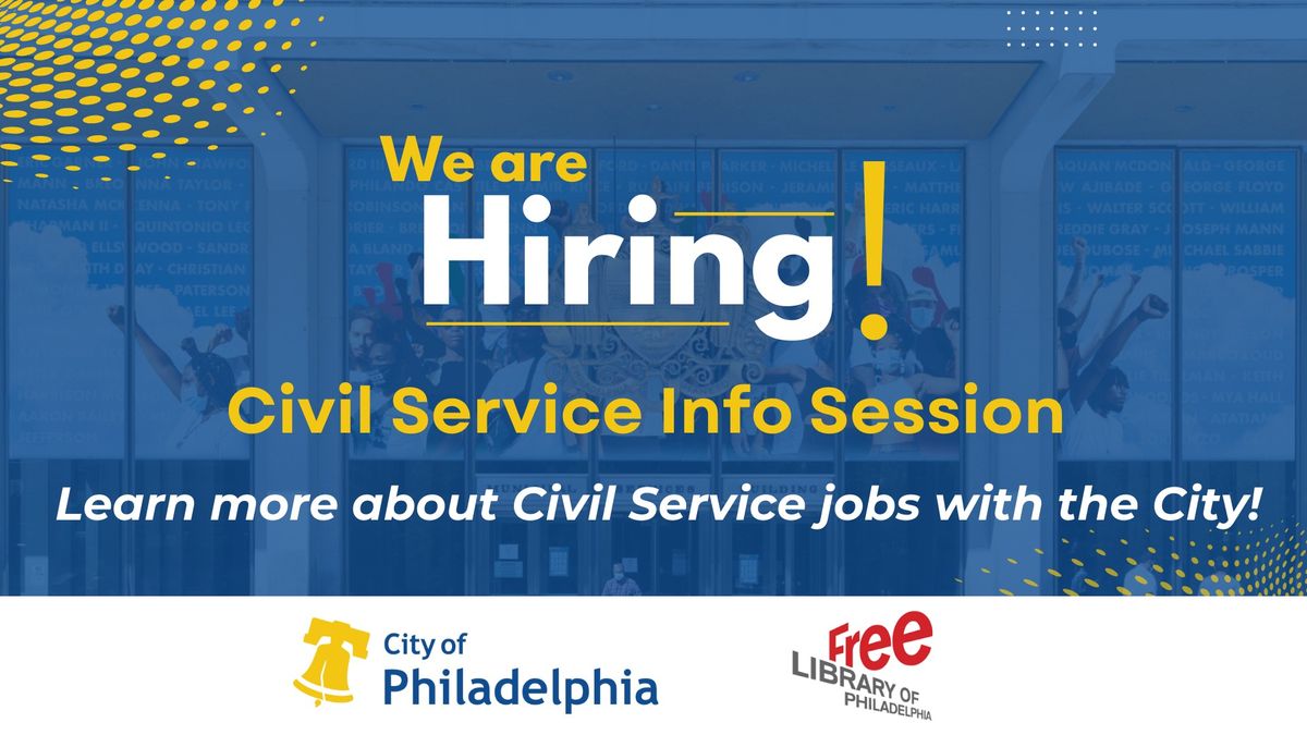 City Jobs Information Session at the Cecil B. Moore Library