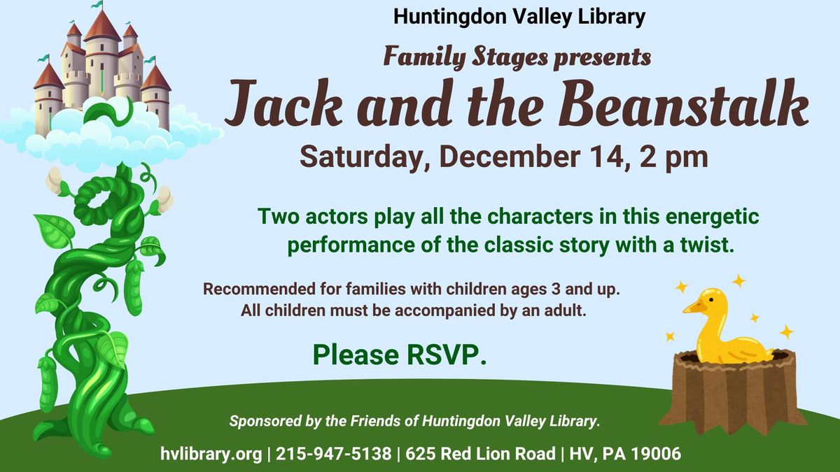 Family Stages Presents Jack and the Beanstalk