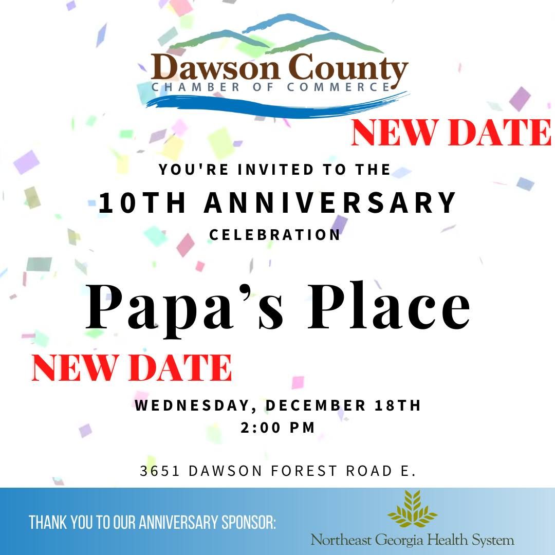 10th Anniversary Celebration for Papa's Place Restaurant 