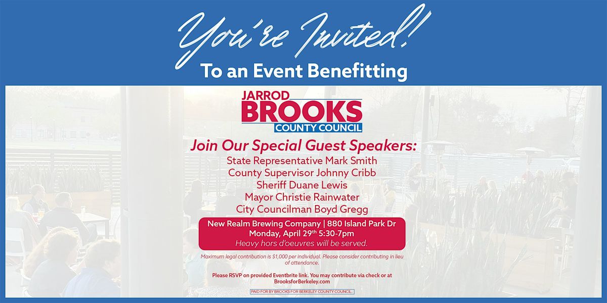 Event Benefitting Jarrod Brooks for County Council
