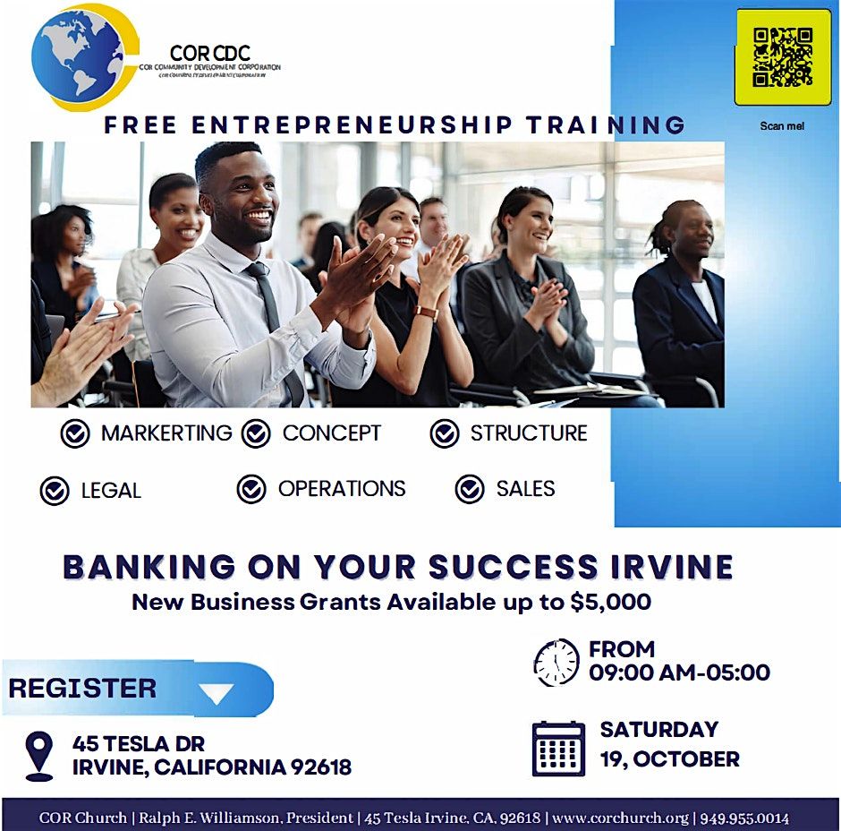 Banking On Your Success - Irvine Impact Fund Entrepreneurial Training