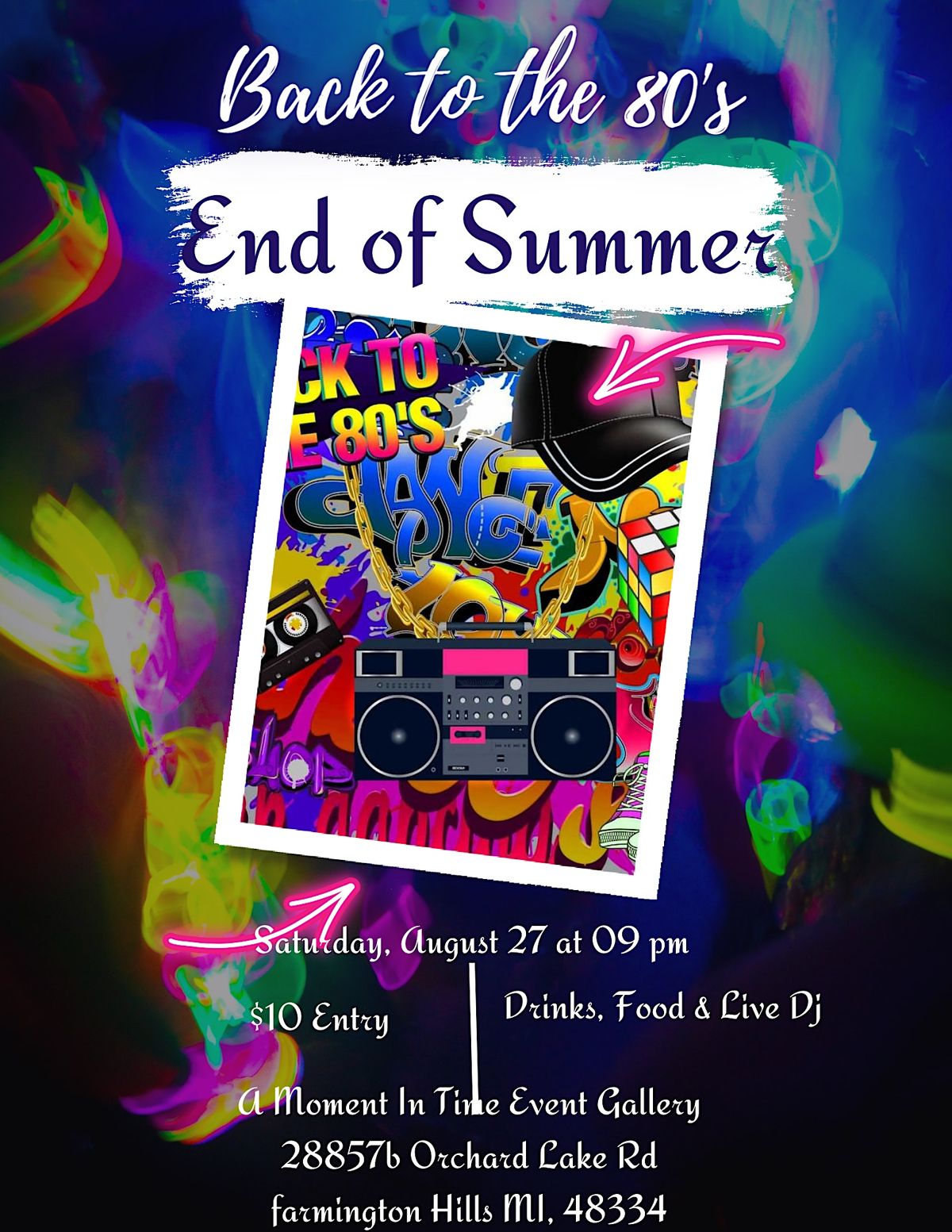 End of the summer Back to the 80's\/90's party