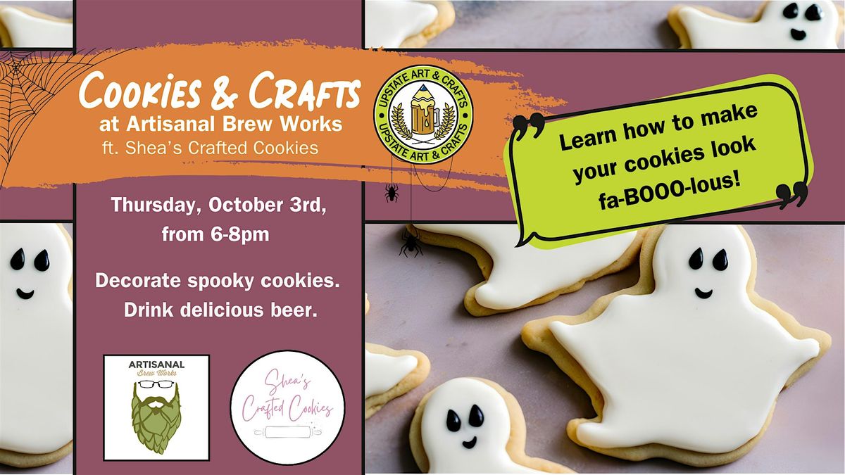 Halloween themed Cookies & Crafts! at Artisanal Brew Works