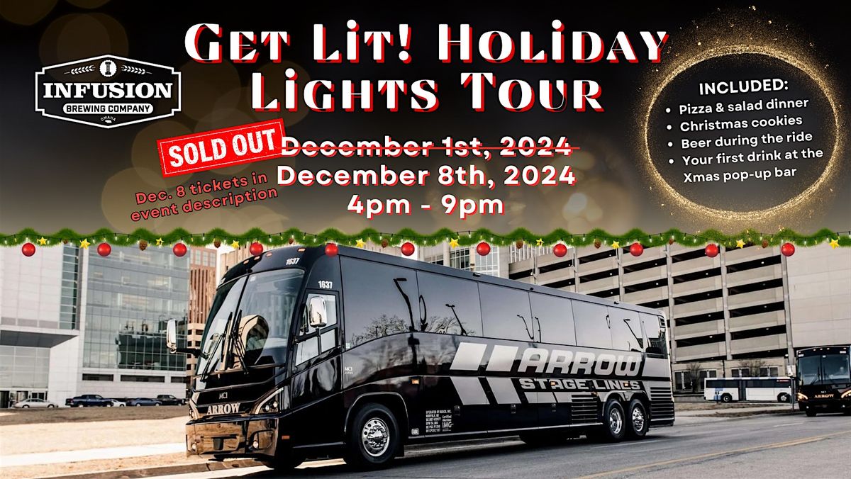 Get Lit! Holiday Lights Bus Tour 2024