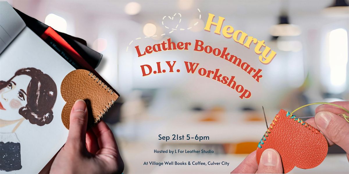 Heart Leather Bookmark DIY Workshop