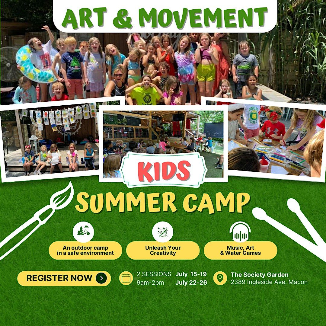 Art & Movement Kids Summer Camp at Society Garden