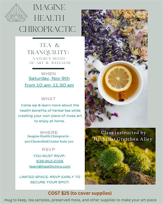 Tea & Tranquility: Nature's Blend of Art & Wellness Workshop