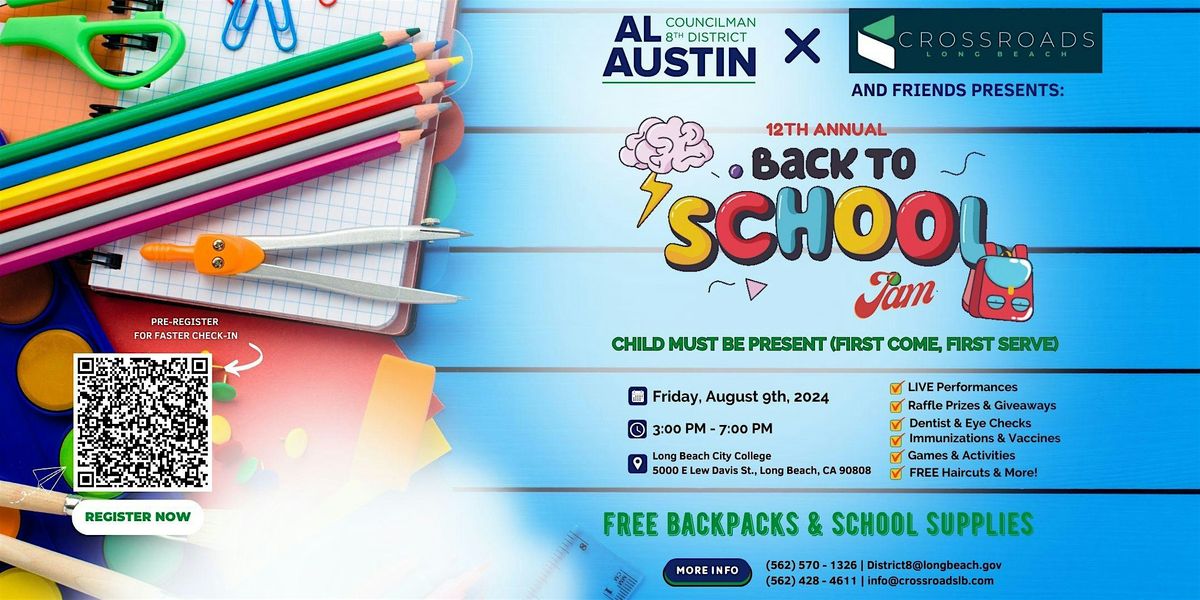 Back to School Festival - Backpack & School Supply Giveaway