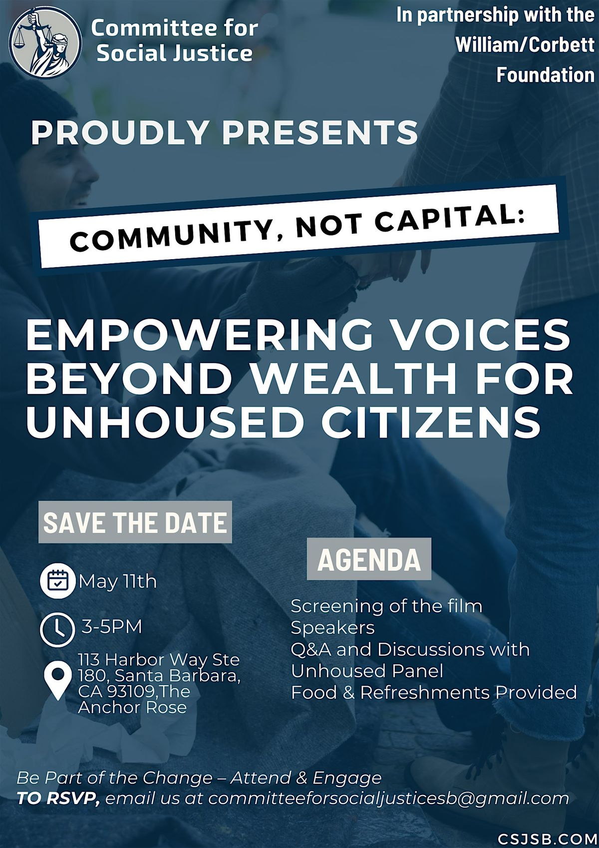 Community,Not Capital:Empowering Voices Beyond Wealth for Unhoused Citizens