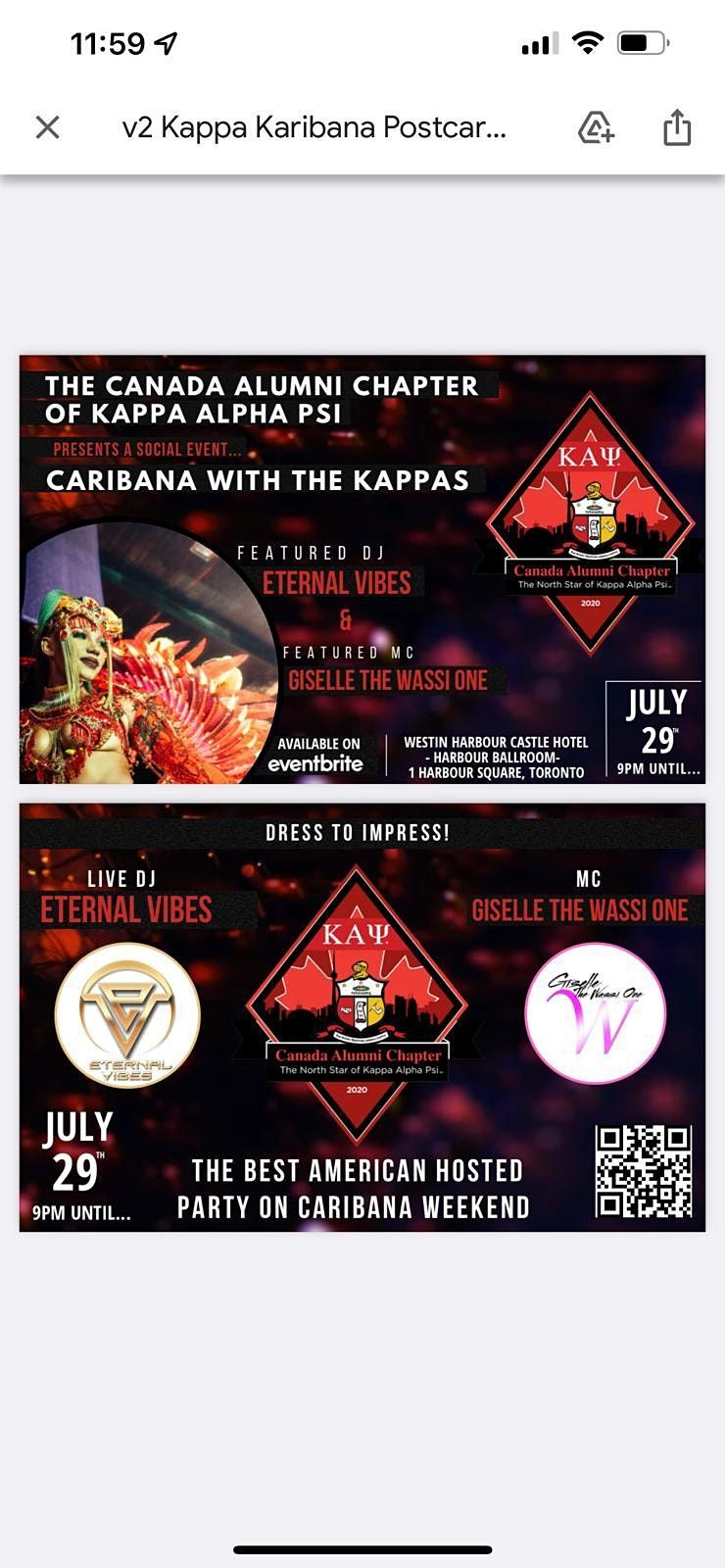 Kappa Alpha Psi - Canada Alumni Chartering Celebration- Caribana