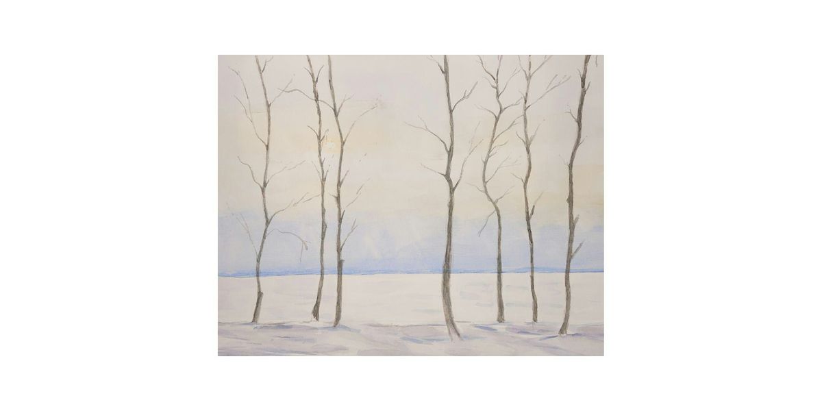 Snow Scene Watercolor Painting Class