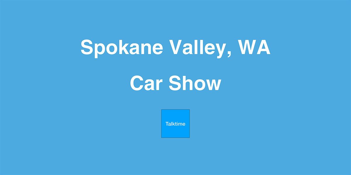 Car Show - Spokane Valley