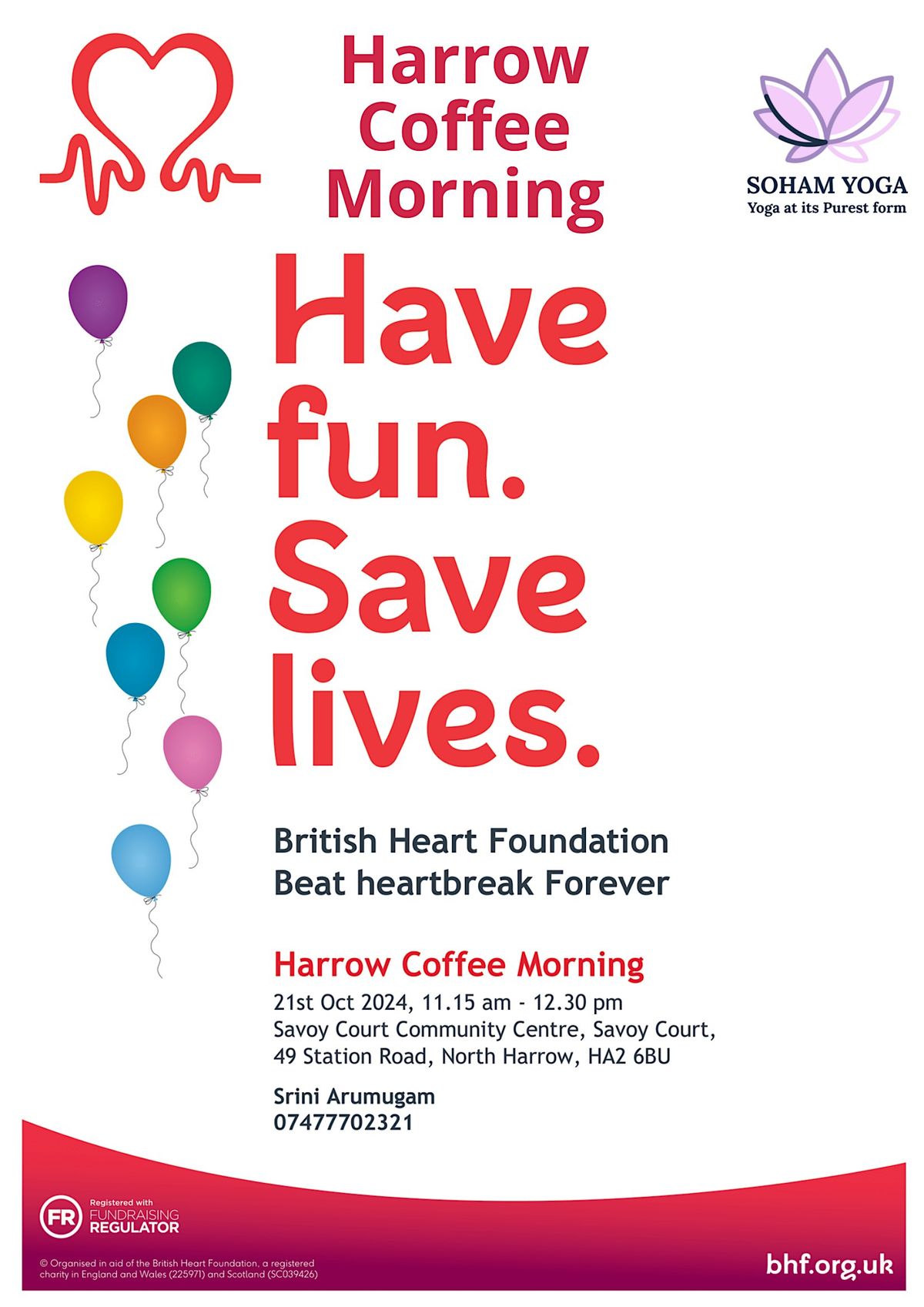 Harrow Coffee Morning for British Heart Foundation