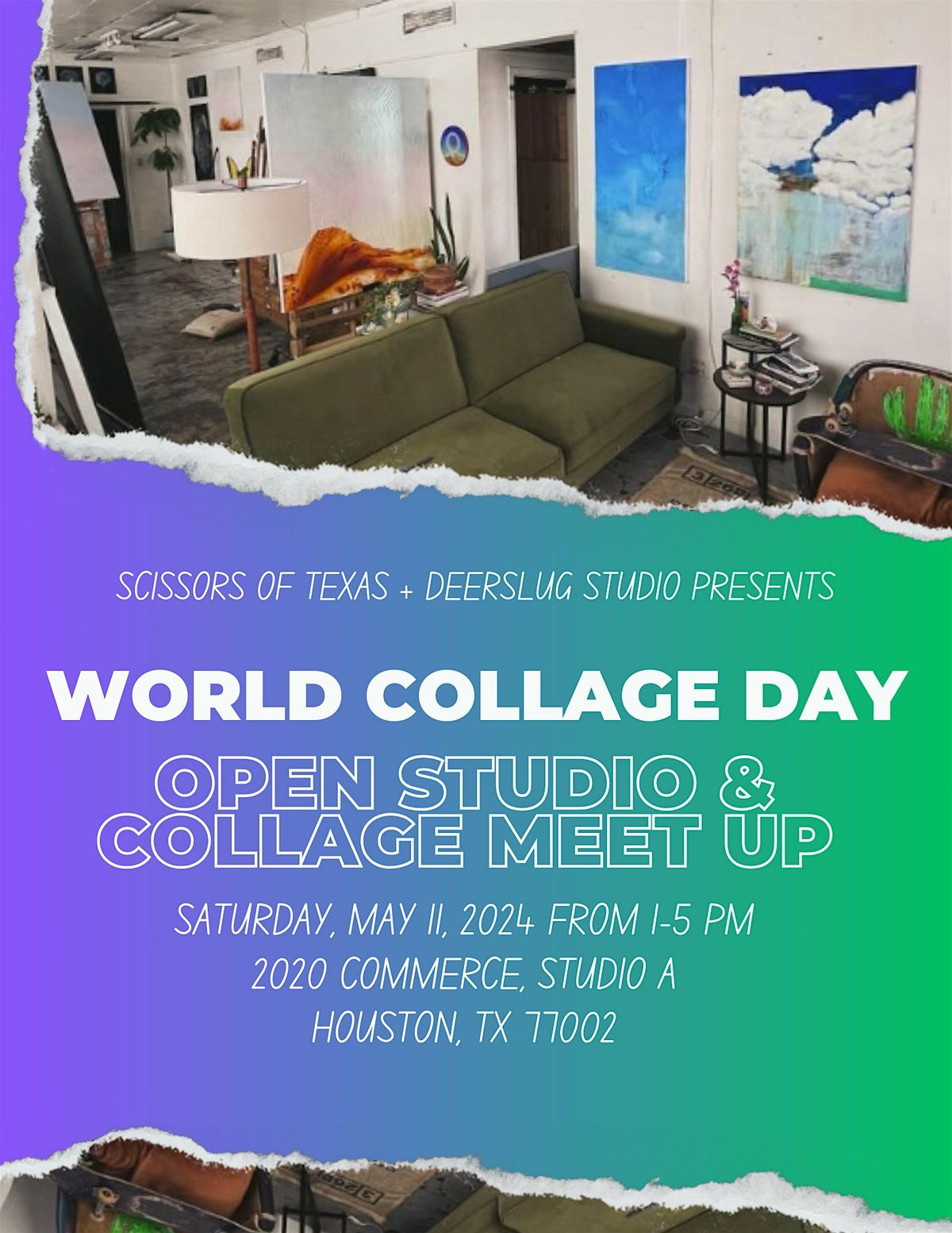 World Collage Day Open Studio and Collage Meet-up