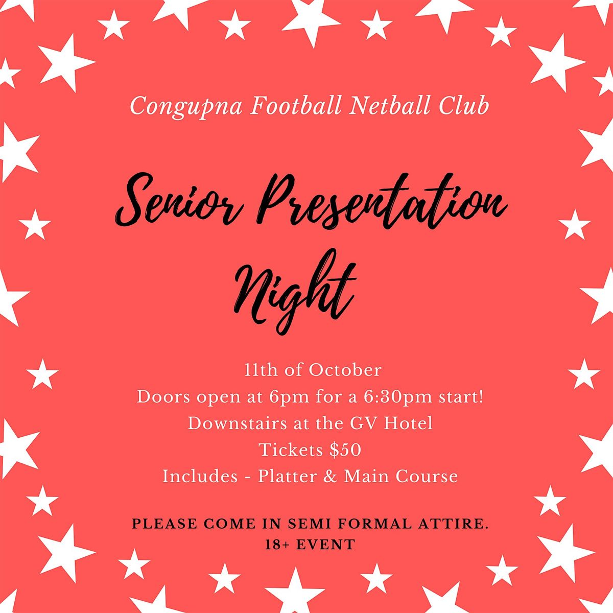 CFNC Senior Presentation Night