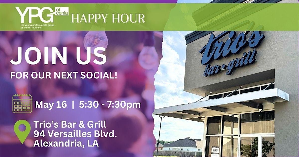 YPG's May Social - Happy Hour at Trio's Bar & Grill
