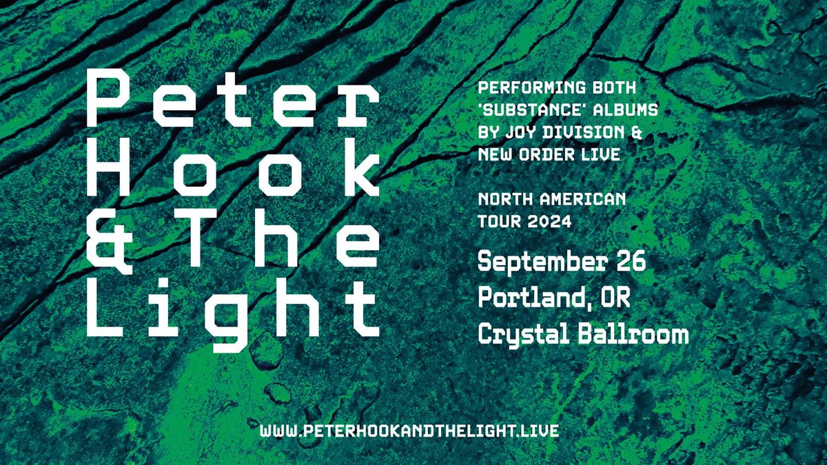 Peter Hook & the Light | Thu Sep 26 24 | Crystal Ballroom