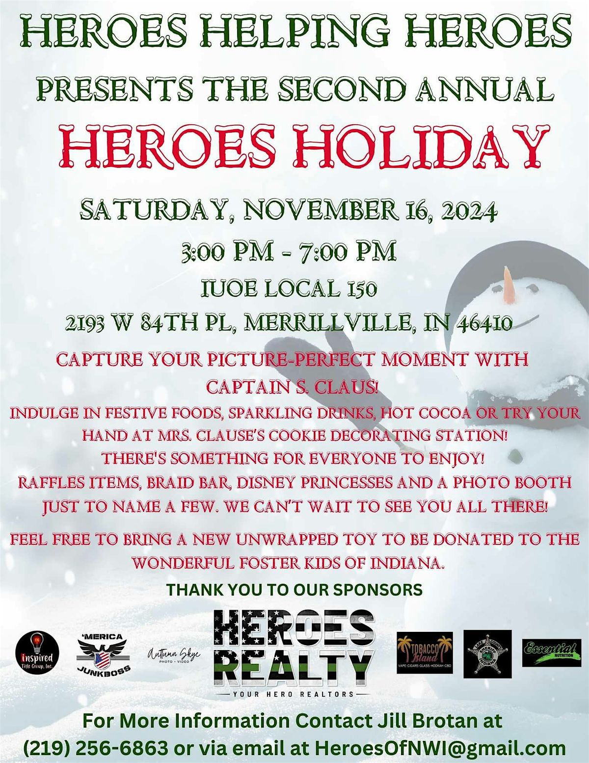 Second Annual Heroes Holiday