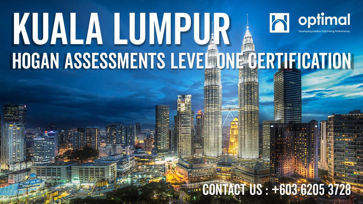 Hogan Assessments Level One Certification Workshop Kuala Lumpur