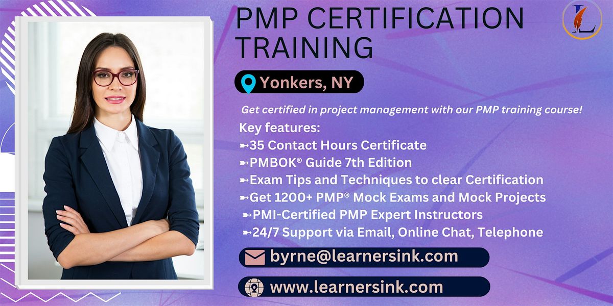 Confirmed PMP exam prep workshop in Yonkers, NY