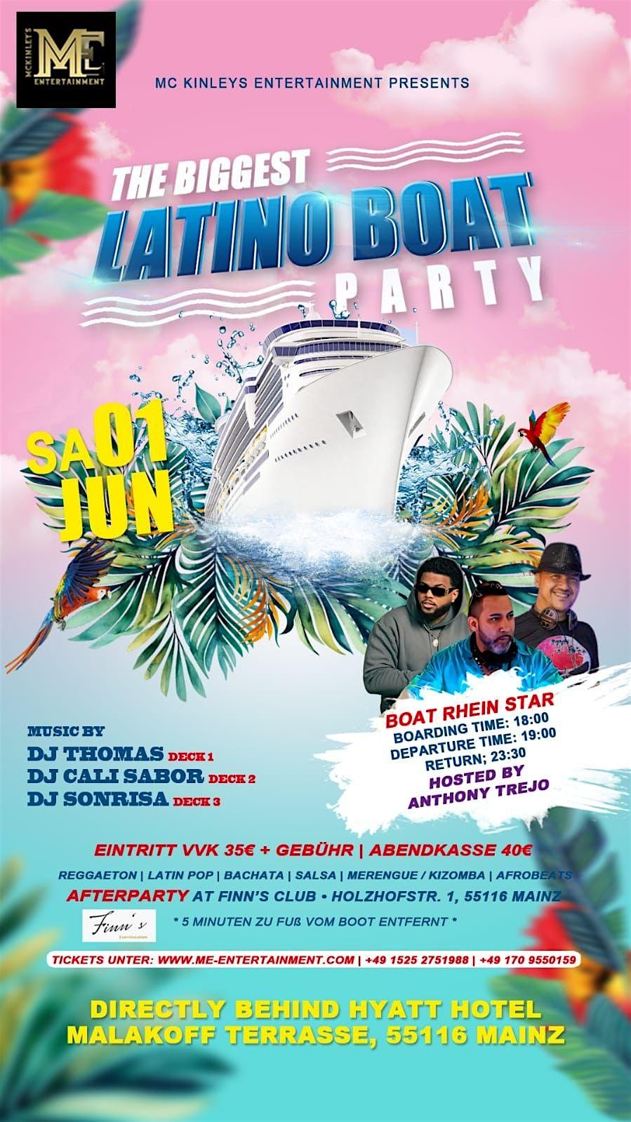 The Biggest Summer Latino Boat party