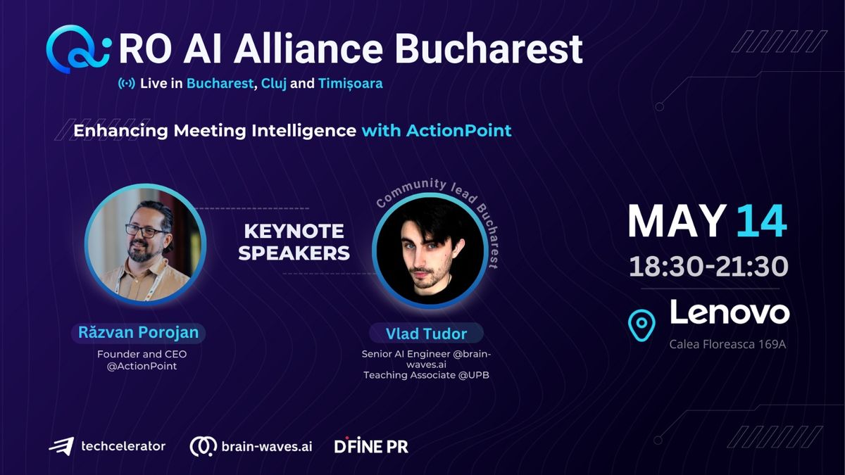 RO AI Alliance Bucharest #11 on May 14th