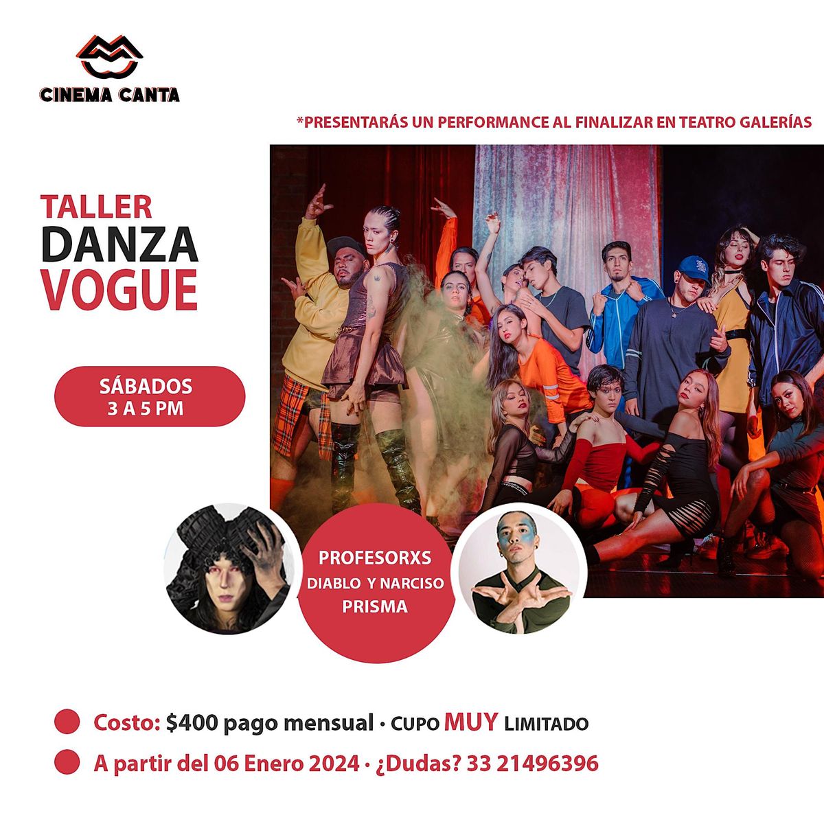 Cinema Canta Presenta: Taller Danza Vogue