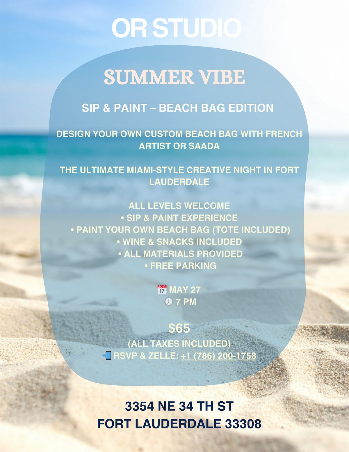Sip & Paint \u2013 Beach Bag Edition