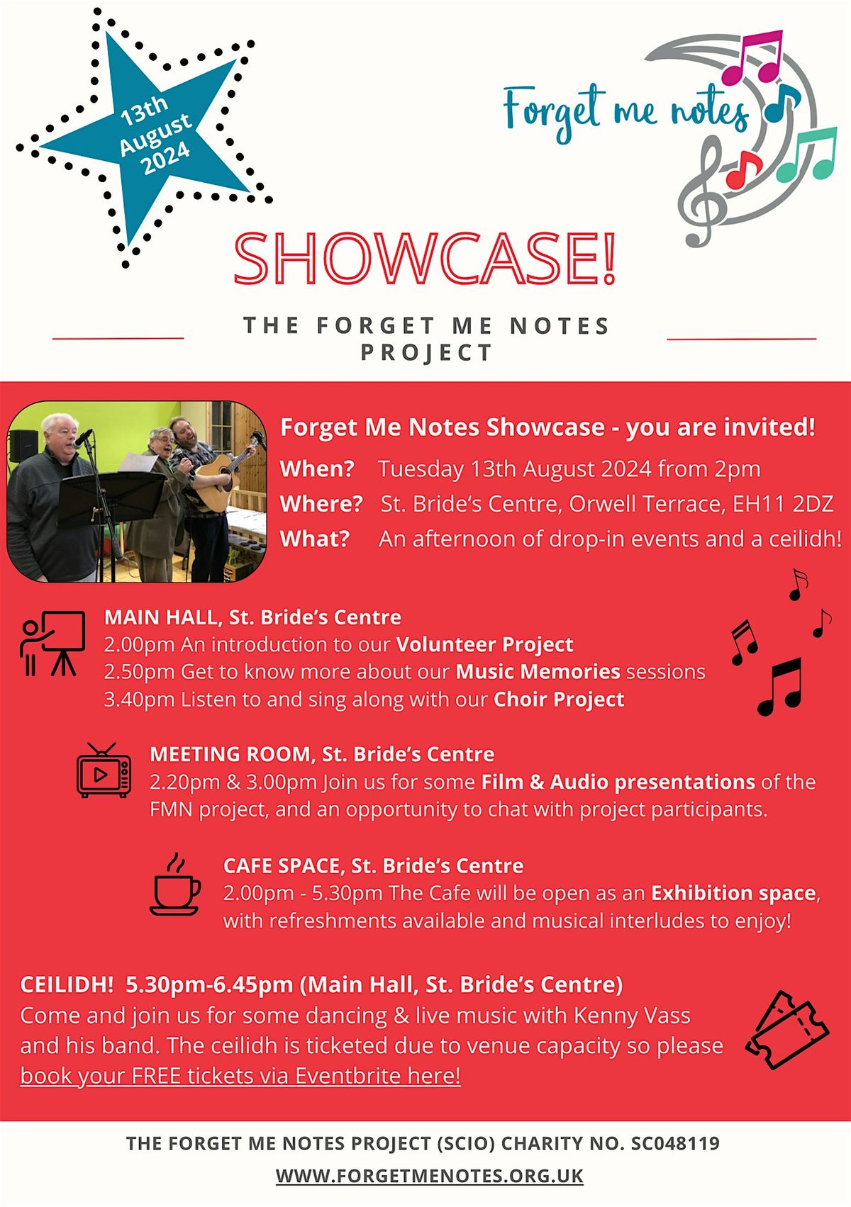 The Forget Me Notes Showcase Ceilidh!