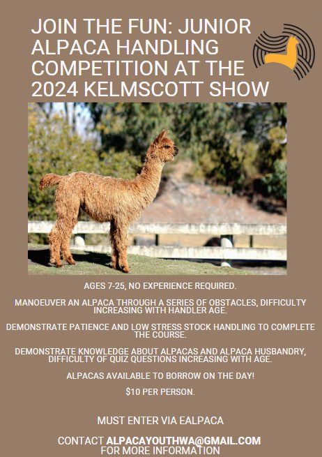 WA Alpaca Youth Junior Handling Competition